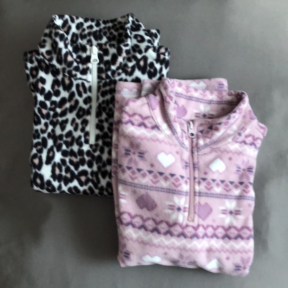 The Children's Place Other - Two Girls Children’s Place 1/4 Zip Up Fleece Long Sleeves Sweater / Pullovers
